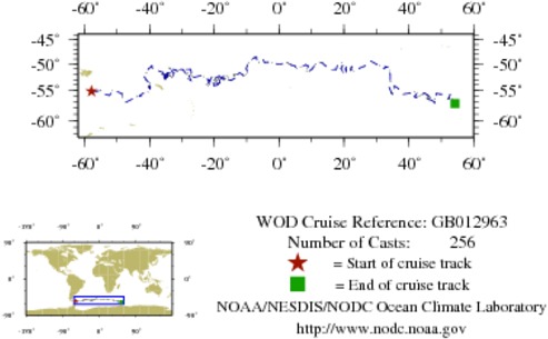 NODC Cruise GB-12963 Information