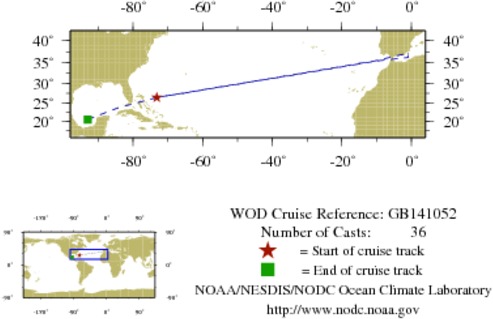 NODC Cruise GB-141052 Information