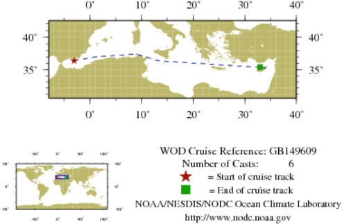 NODC Cruise GB-149609 Information