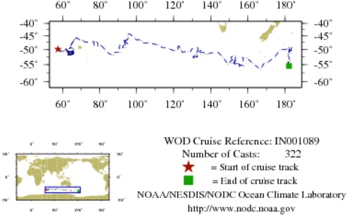 NODC Cruise IN-1089 Information
