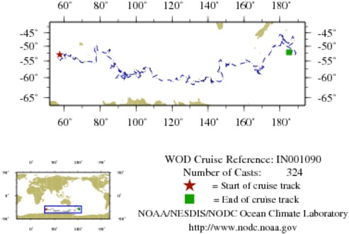 NODC Cruise IN-1090 Information