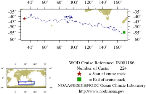NODC Cruise IN-1186 Information