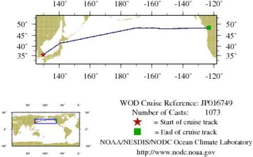 NODC Cruise JP-16749 Information