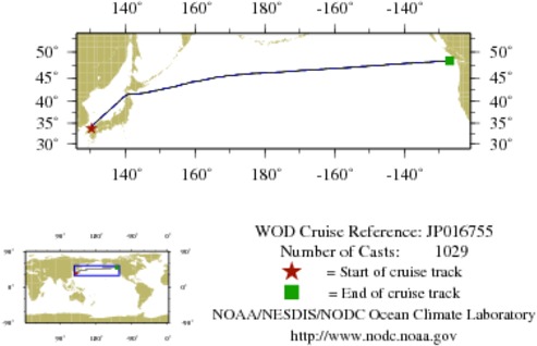 NODC Cruise JP-16755 Information