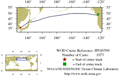 NODC Cruise JP-16769 Information