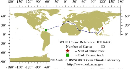 NODC Cruise JP-34426 Information