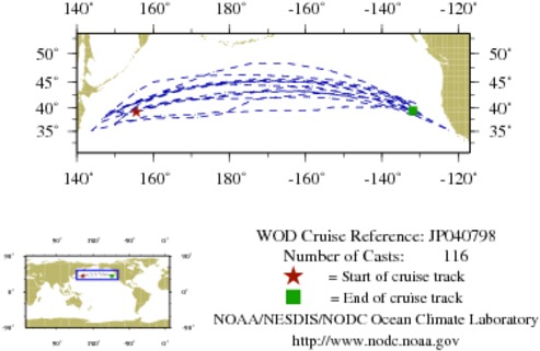 NODC Cruise JP-40798 Information