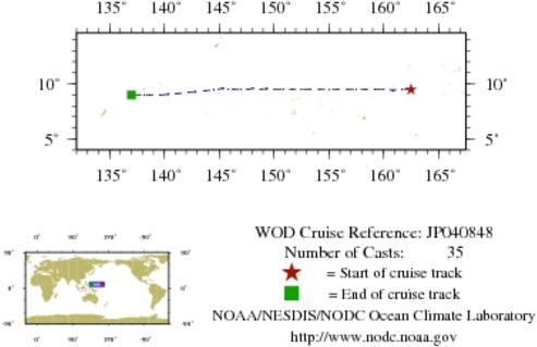 NODC Cruise JP-40848 Information