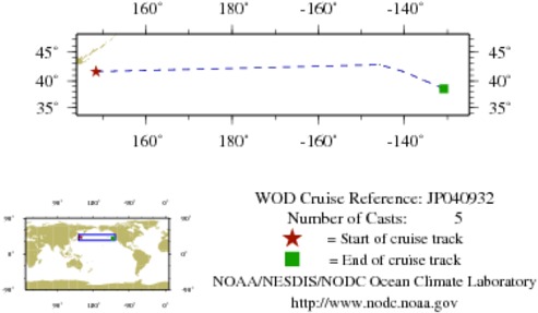 NODC Cruise JP-40932 Information