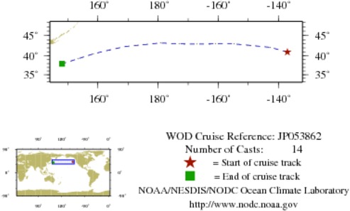 NODC Cruise JP-53862 Information