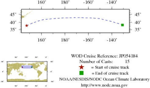 NODC Cruise JP-54184 Information