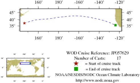 NODC Cruise JP-57629 Information