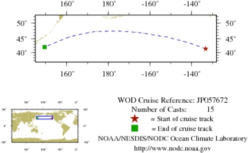 NODC Cruise JP-57672 Information
