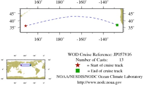 NODC Cruise JP-57816 Information