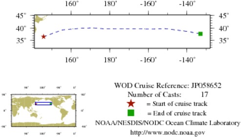 NODC Cruise JP-58652 Information
