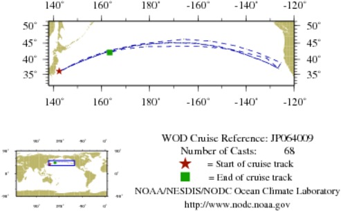 NODC Cruise JP-64009 Information