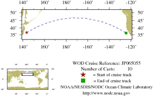 NODC Cruise JP-65055 Information