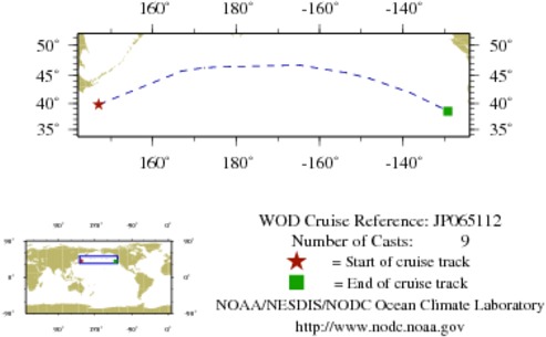 NODC Cruise JP-65112 Information