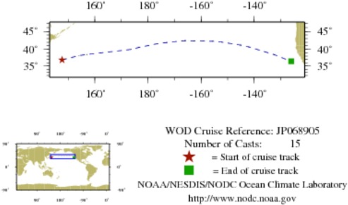 NODC Cruise JP-68905 Information
