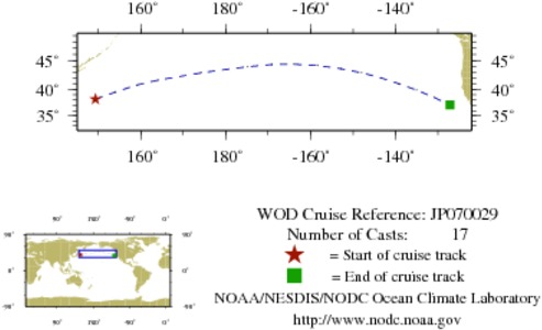 NODC Cruise JP-70029 Information