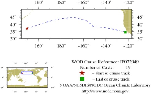 NODC Cruise JP-72949 Information