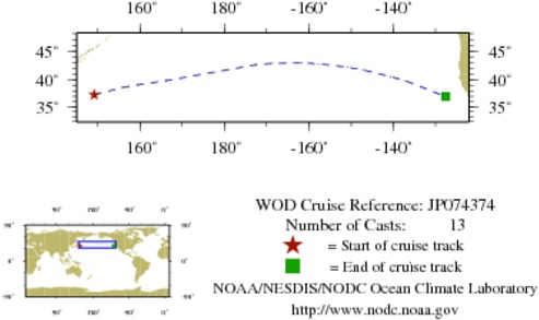 NODC Cruise JP-74374 Information