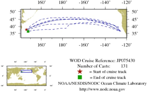 NODC Cruise JP-75430 Information