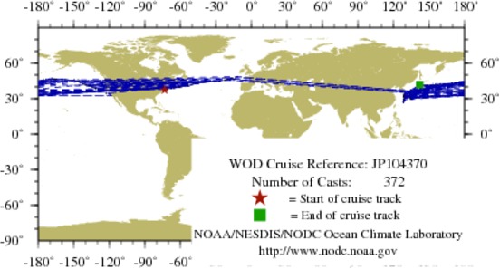 NODC Cruise JP-104370 Information