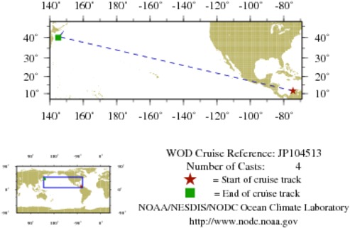 NODC Cruise JP-104513 Information