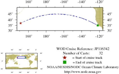 NODC Cruise JP-116342 Information