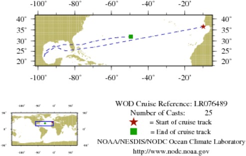NODC Cruise LR-76489 Information
