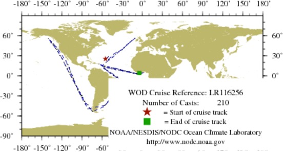 NODC Cruise LR-116256 Information