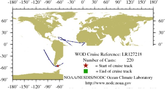 NODC Cruise LR-127218 Information