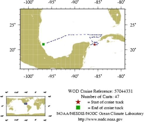 NODC Cruise MX-44331 Information