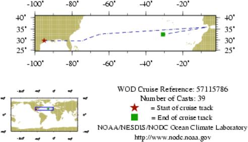 NODC Cruise MX-115786 Information