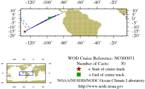 NODC Cruise NC-931 Information