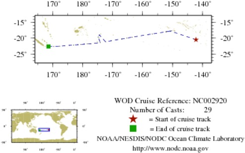 NODC Cruise NC-2920 Information