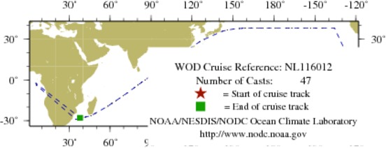 NODC Cruise NL-116012 Information