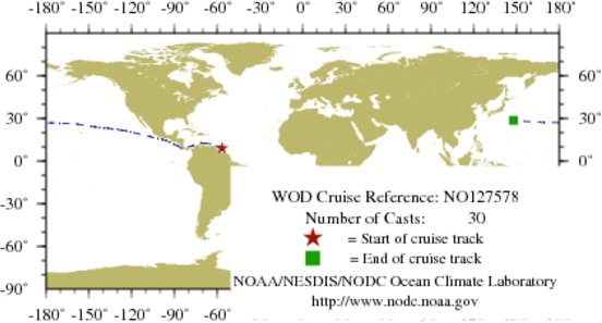 NODC Cruise NO-127578 Information