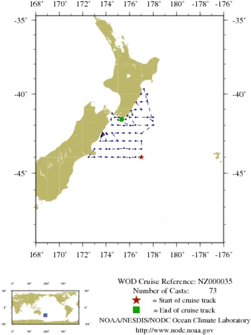 NODC Cruise NZ-35 Information