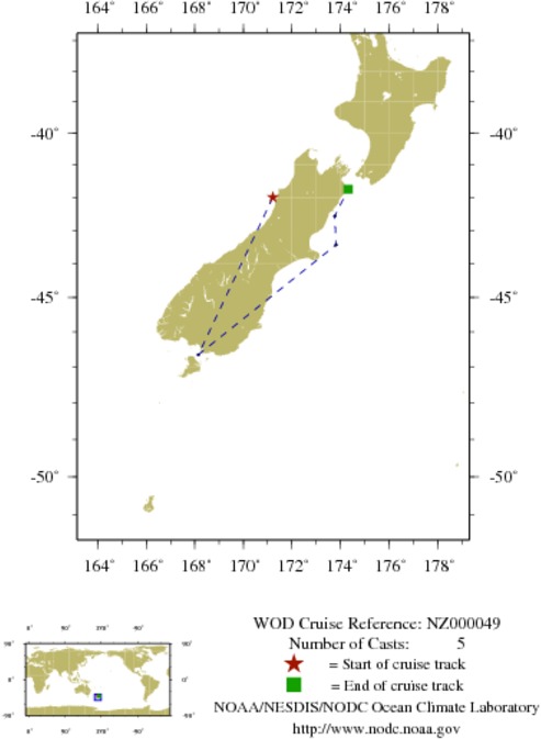 NODC Cruise NZ-49 Information