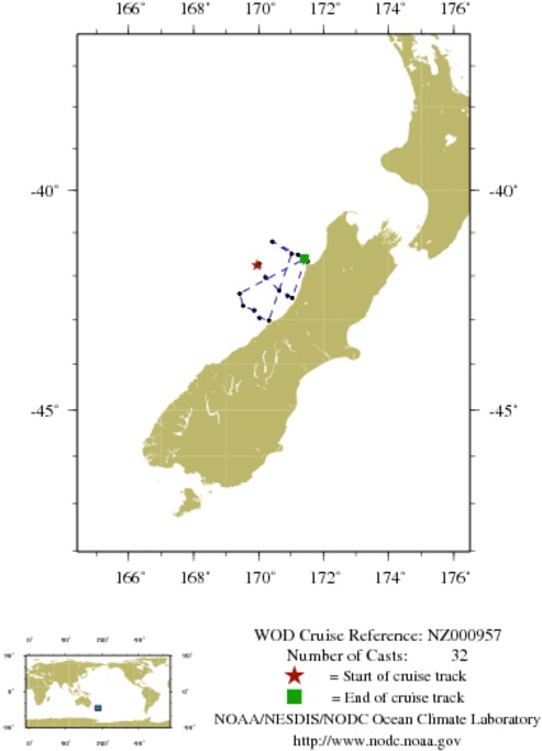 NODC Cruise NZ-957 Information