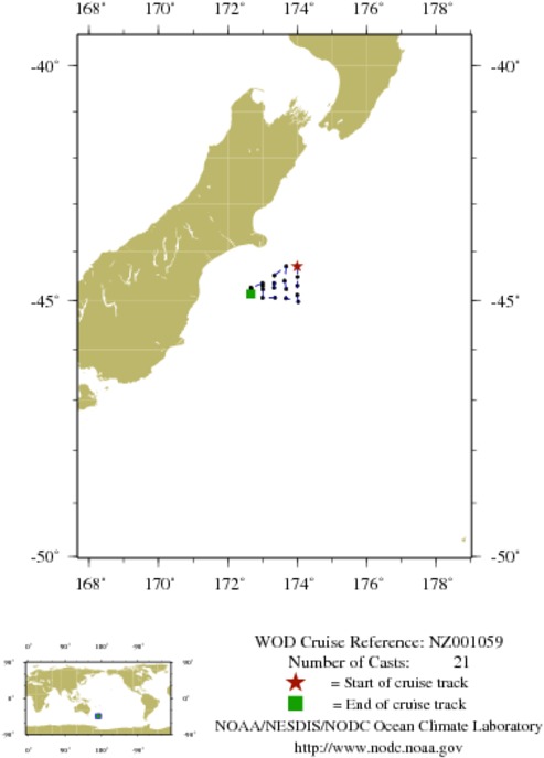 NODC Cruise NZ-1059 Information