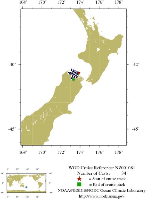 NODC Cruise NZ-1081 Information