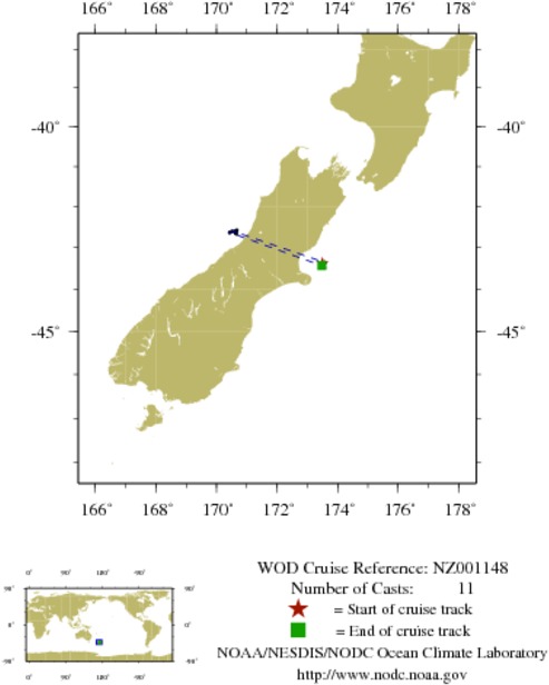 NODC Cruise NZ-1148 Information