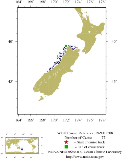 NODC Cruise NZ-1208 Information