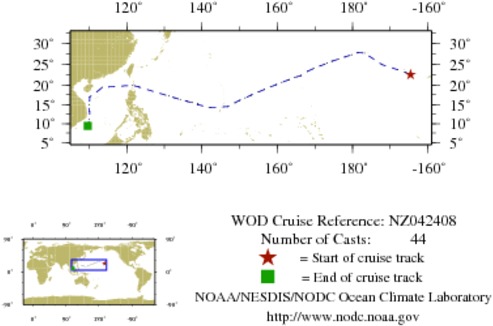 NODC Cruise NZ-42408 Information
