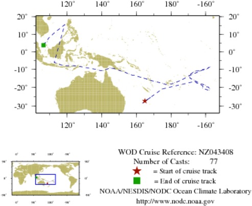 NODC Cruise NZ-43408 Information