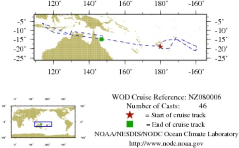 NODC Cruise NZ-80006 Information