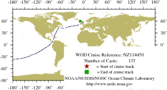 NODC Cruise NZ-114450 Information